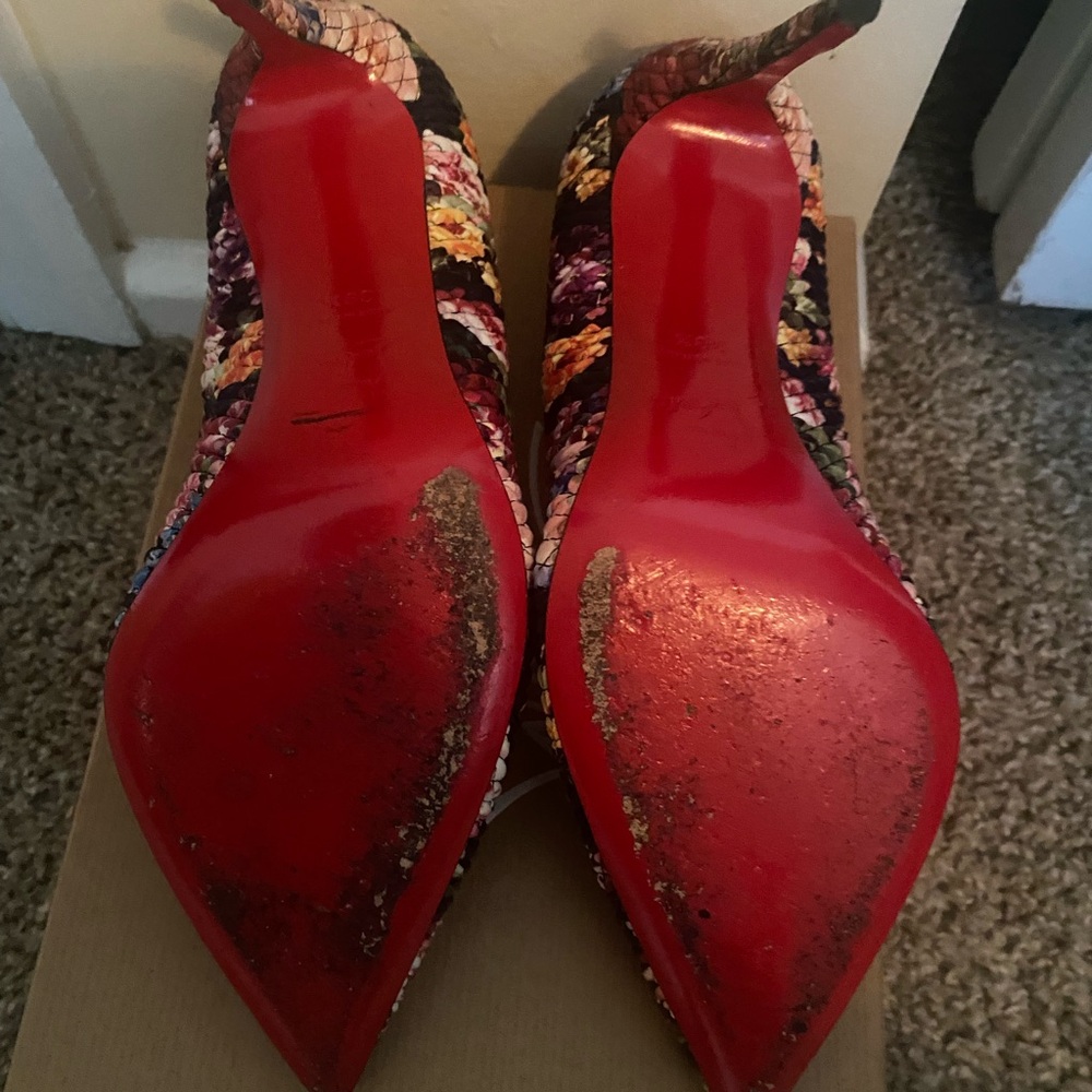 Gently used authentic Christian Louboutin.